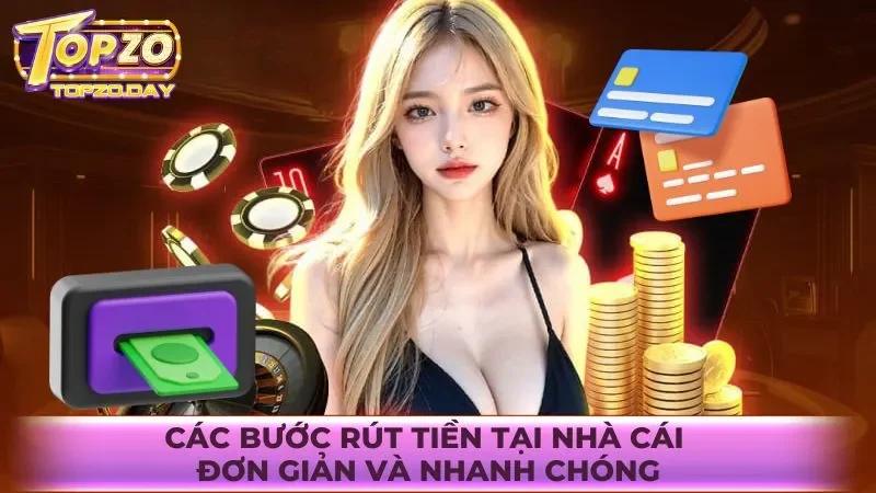 Nạp rút Topzo 3 Chi tiết các bước rút tiền tại cổng game đơn giản và nhanh chóng