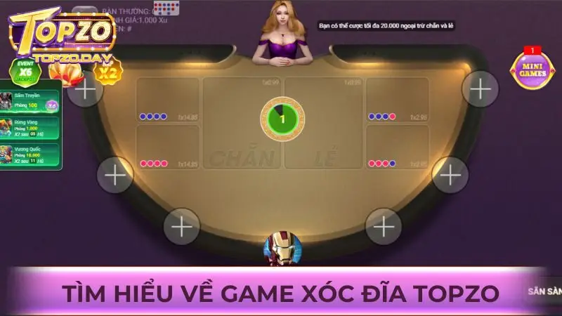 Xóc Đĩa Topzo - Chơi cá cược game lắc hột đỏ đen thú vị 1 Chơi Xóc Đĩa Topzo ăn tiền thưởng vô cùng cao