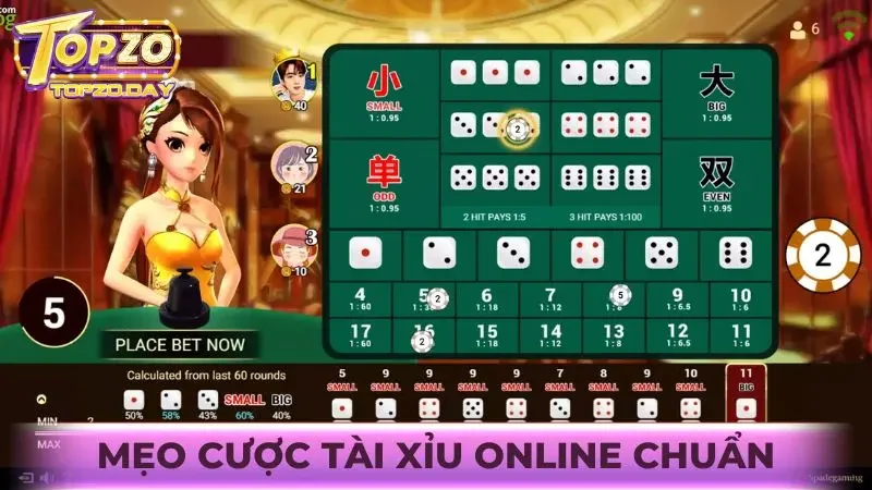 Mẹo cược Tài xỉu online chuẩn