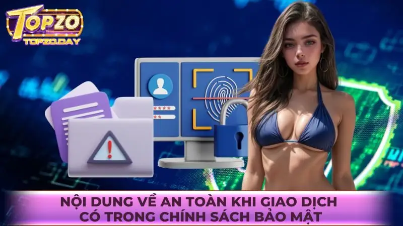 Chính sách bảo mật 3 Nội dung về an toàn khi giao dịch có trong chính sách bảo mật
