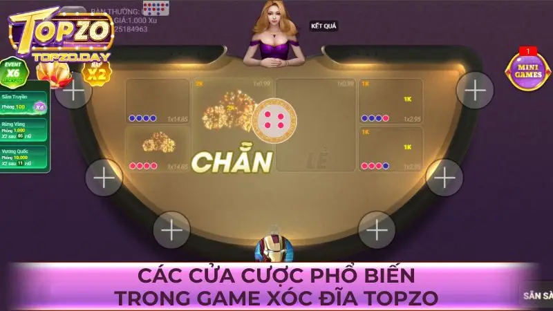 Xóc Đĩa Topzo - Chơi cá cược game lắc hột đỏ đen thú vị 2 Tìm hiểu về các cửa cược phổ biến trong game cá cược Xóc Đĩa Topzo